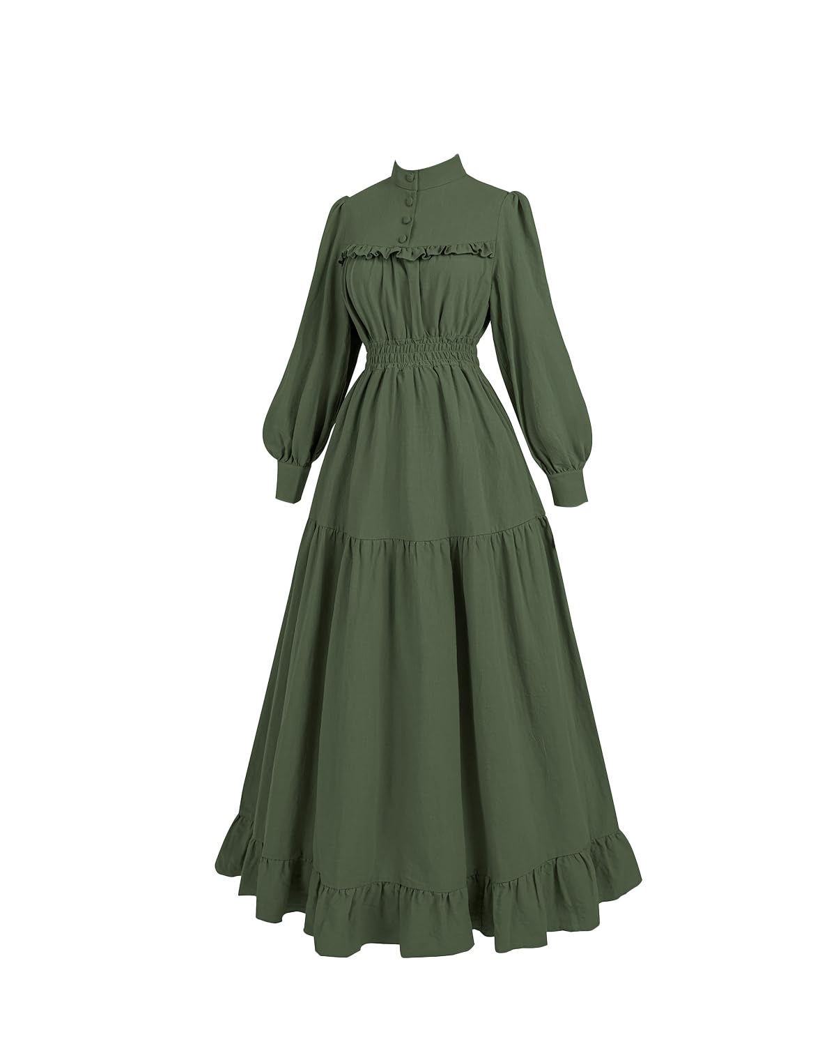 CR ROLECOS Abbigliamento medievale Donna Costume Rinascimentale Tulle Vita Alta Volant Vittoriano Multicolore Abiti