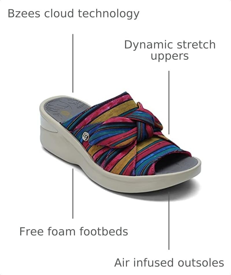 Image of BZees Women's Smile Wedge Sandal