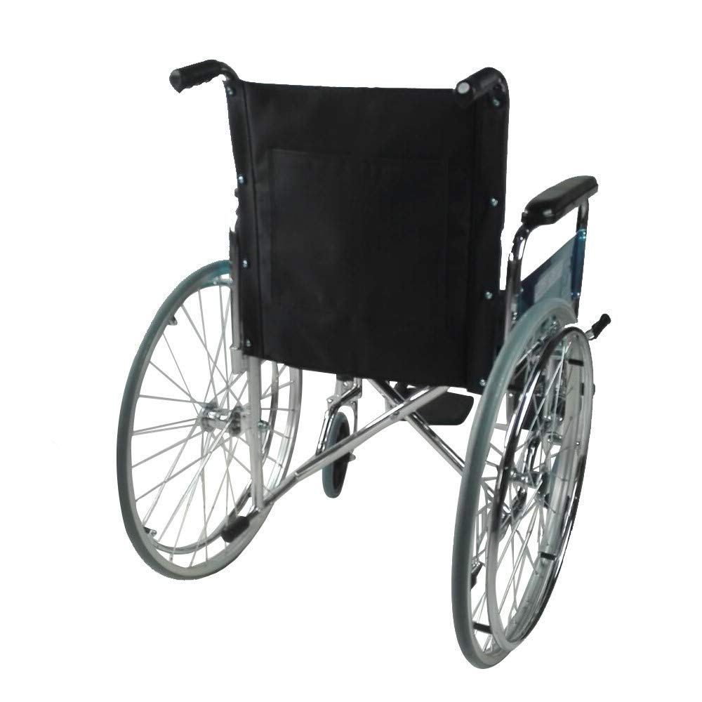 Mobiclinic, Silla de Ruedas, Partenón, Plegable, Elevador piernas, Asiento 44 cm, Premium, Autopropulsable, Manual, Marca española, Ortopédica, Reposapiés Ajustables, Reposabrazos, Resistente