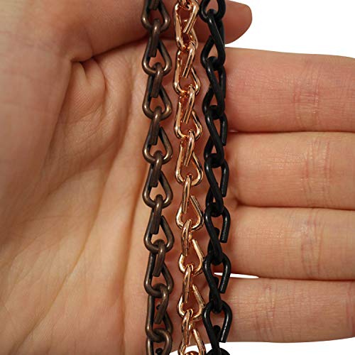 Image of RCH Hardware CH-S51-16-PN-164 14 Gauge Decorative Solid Steel Double Jack Chain | 1 Reel / 164'