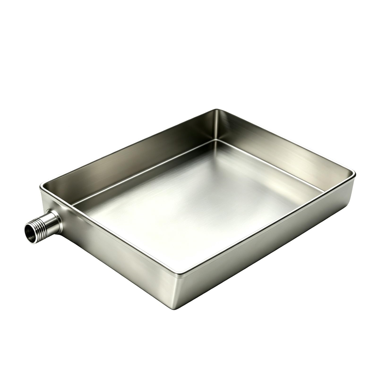 Bandeja Agua Climatizador Inoxidable, Deposito Agua Aire Acondicionado | Bandeja Condensados Reforzada Acero Inoxidable 304 para Unidad Exterior Aire Acondicionado(40x40cm/15.7x15.7in)