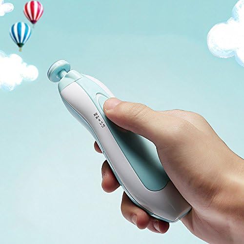 funciona con pilas bebé Lima de uñas herramientas, Eléctrico Seguro Nail Clipper Trimmer Set para recién nacido bebé los dedos de los pies y las