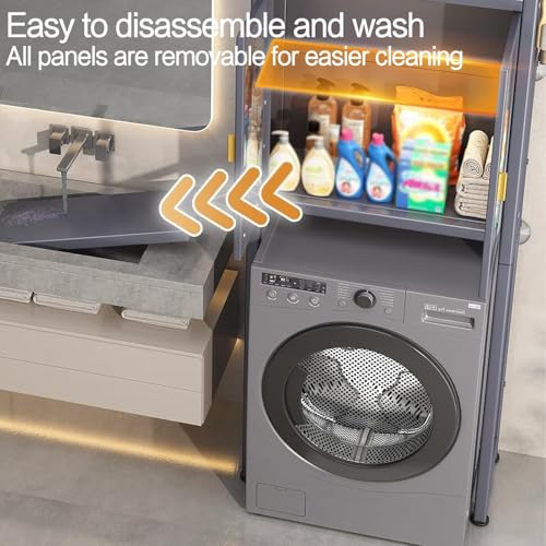 Armoire rangement salle de bain bois robuste dessus wc chic