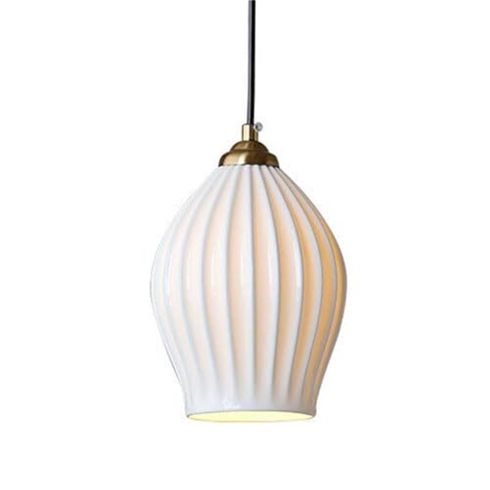 HUAYUSEDF Modern Simple Ceramic Pendant Lamp Chandelier Hanging Lighting Ceiling Fixture E14 Single Head Creative for Corridor Hotel Restaurant