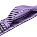 Barry.Wang Lavender Tie Sets for Men Silk Stripe Necktie Woven Checkered Handkerchief Cufflinks Formal Business Wedding