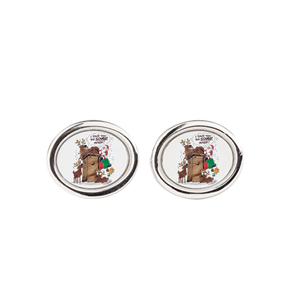 Royal LionCufflinks (Oval) Santa Claus Told The Schmidt House