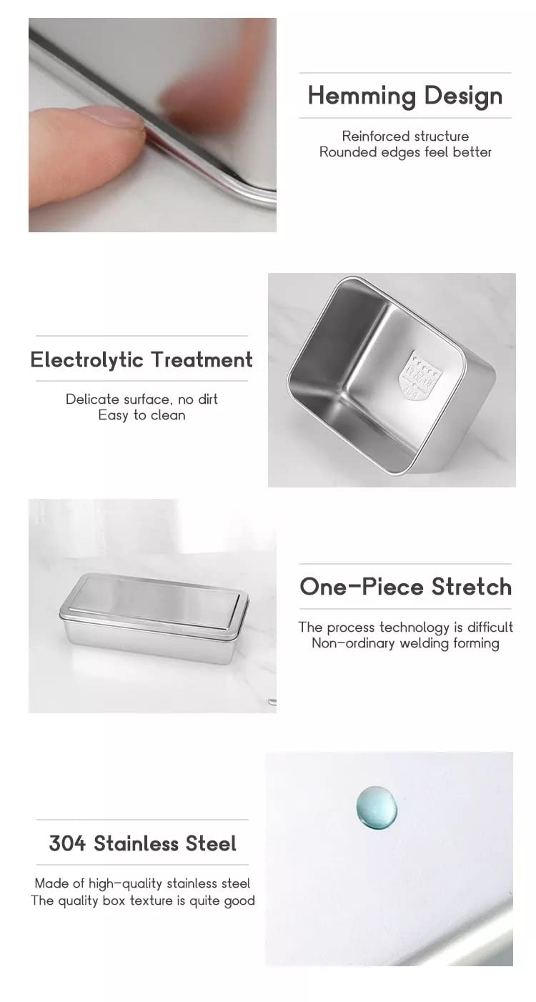 Xarra - Japanischer Mini-Behälter, Edelstahl Yakumi Mise En Place Box, Multi-Fach-Set für Lebensmittel, Kräuter, Gewürze und Gewürze (8 Fächer)