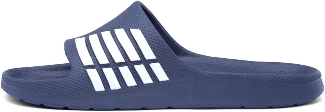 Adults Black and White Stripe EVA Slider
