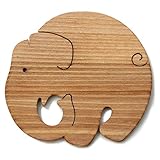 ︎象（遊び心いっぱいの 木のコースター 木のおもちゃ）木育 日本製