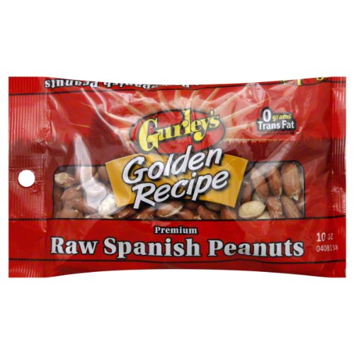 Gurley's Peanuts Raw Spanish, 10-ounces (Pack of 6)