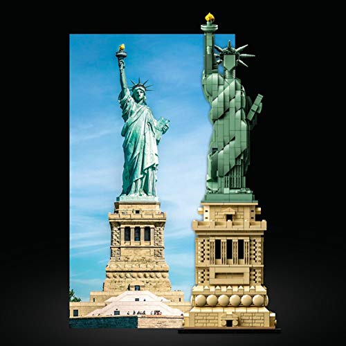 LEGO Architecture Estatua de la Libertad de Nueva York, Maqueta para Construir para Adultos y Adolescentes, Decoración de Casa y Oficina, Idea de Regalo para Hombres y Mujeres 21042