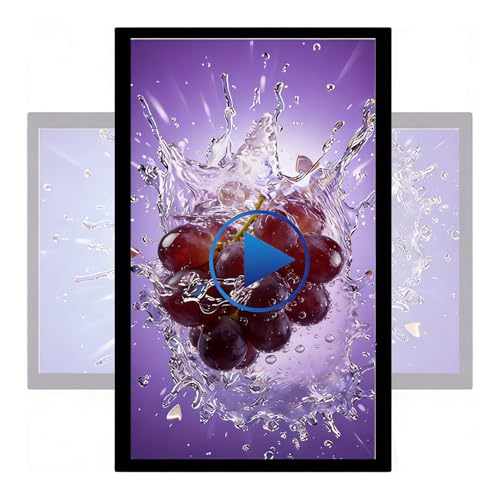 BEESOM Pantalla Publicidad Digital,Cartelera Publicitaria De Pared,23.6' HD & Publicación Remota,Pared Montaje,para Tiendas,Exhibir Promociones,Duradera,Comerciantes 21.5in