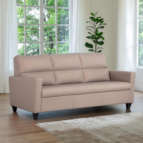 Image of Home Centre Helios Clary Beige 3-Seater Sofa - 173cm