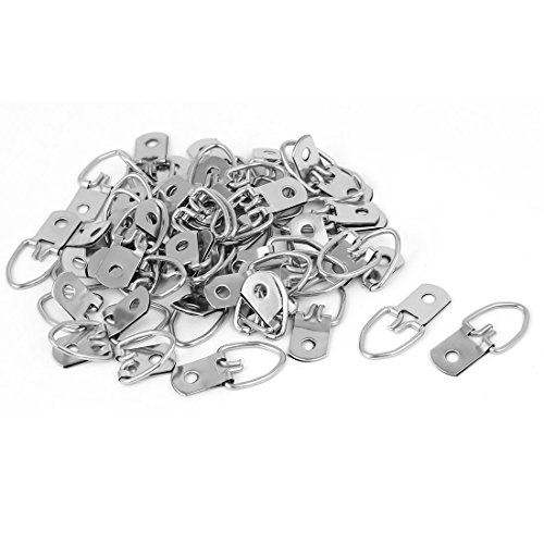 Image of Aexit 32mmx15mm Single Hole D-Ring Picture Photo Frame Hanging Hanger Hook 50pcs (d0abf3f91f0a4b55bbd65891d1acd11d)