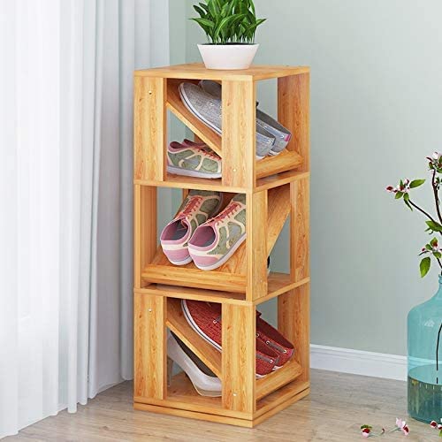 Furnelift solid wood 3 tier Multifunctional 360 Degree Rotating Storage