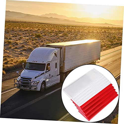10 piezas de tiras reflectivas adhesivas para auto rojo y blanco miniatura 3