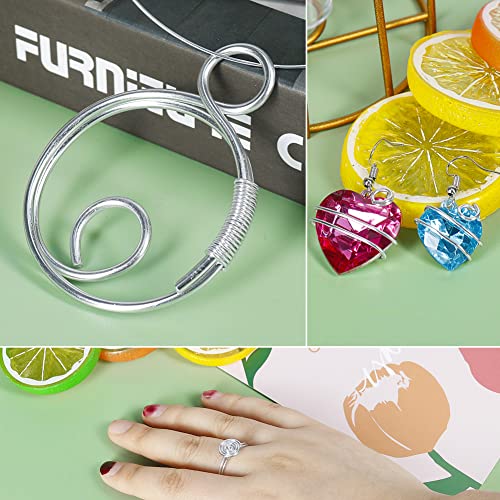 18 gauge aluminum craft wire 165 feet 1mm bendable metal wire for jewelry making sculpting floral making wreath making crafting wire wrapping christmas ornaments silver
