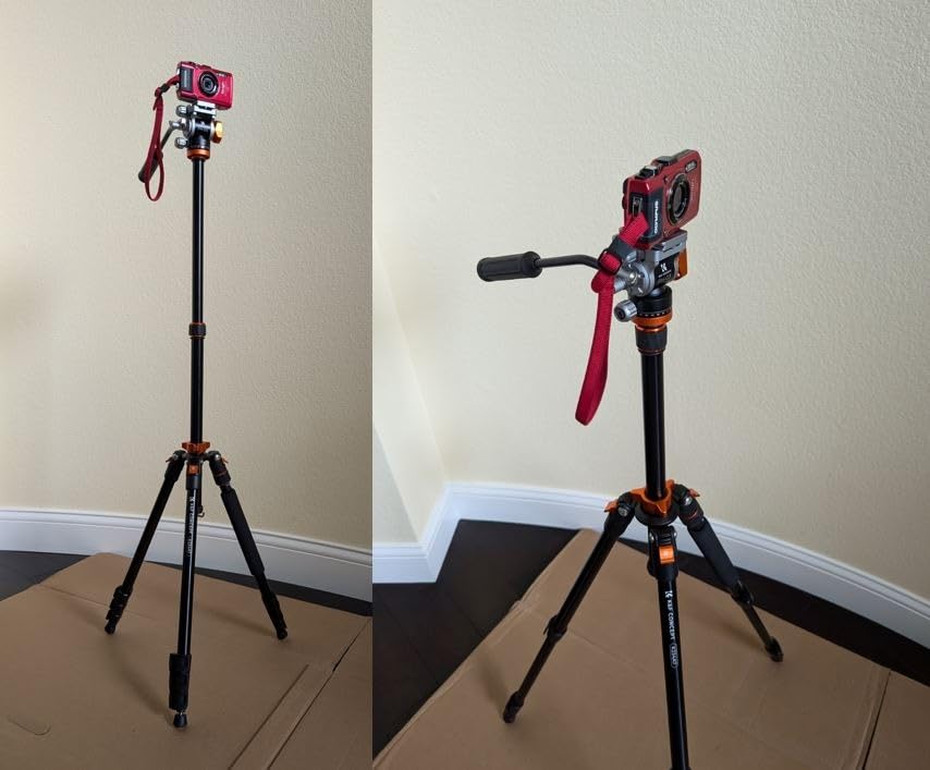 Supporto stabile, molte possibilità di regolazione, facile da piegare e trasportare nella borsa inclusa.