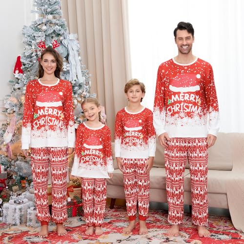 Family Christmas Pajamas Matching Sets-Cozy Long Sleeve Crew Neck Holiday Pjs for Adults&Kids | Family Pajamas3