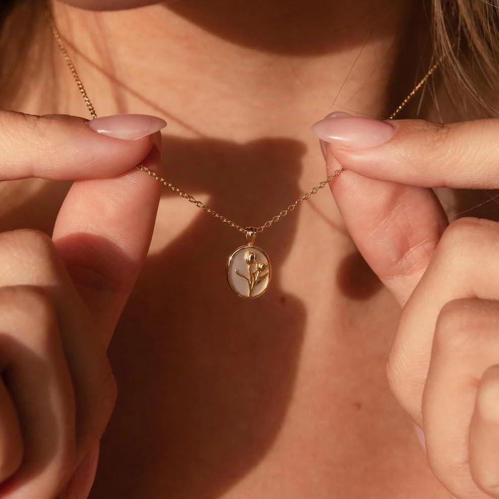 Image of 18k Gold Plated Vintage Dainty Pink Gemstone Bow Pendant Necklace Women Court Style Oval Cut Zircon Necklace