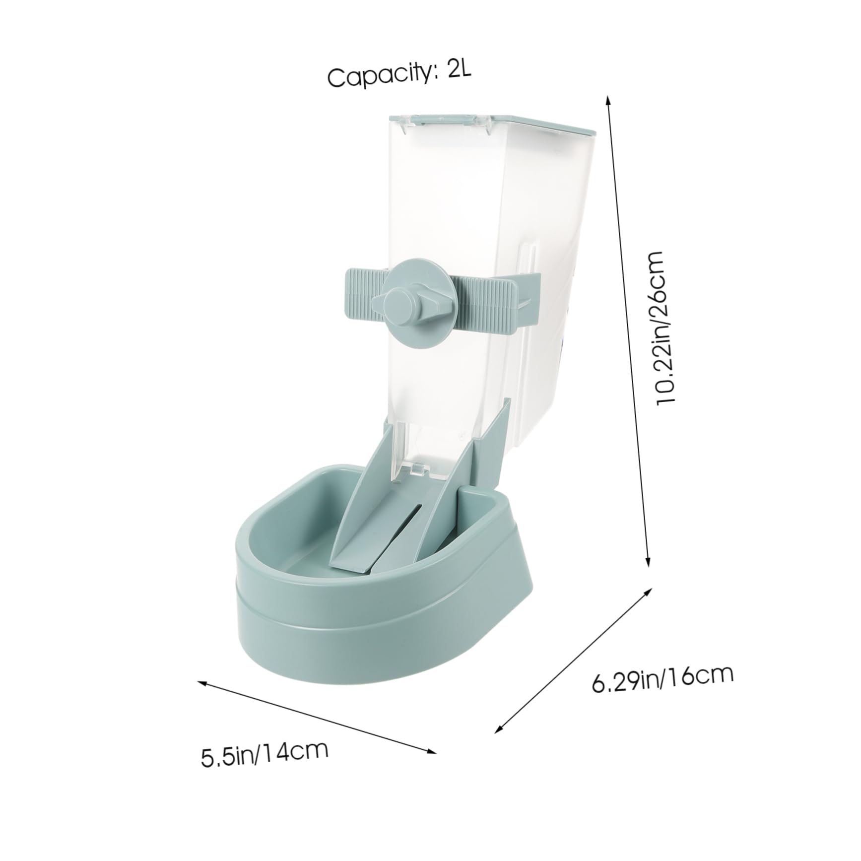 Hemoton Pet Bowl Feeder 2l Automatic Hanging Dog Feeder Easy to Clean No Spills for Your Pet