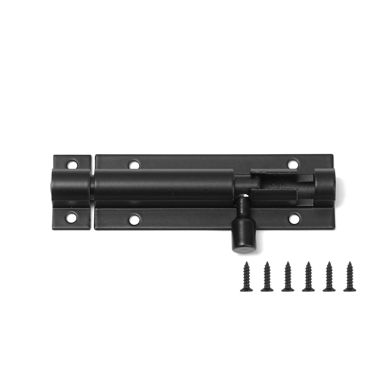 Nvsfzgiyg Nero Barrel Bolt Aluminum Alloy Door Latch Hardware For Gate Safety Lock Home