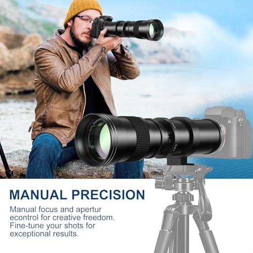 Image of 420-800mm F /8.3-16 Manual Telephoto Zoom Lens 67 mm Filters Compatible with Sony A7C A7R A7S A7II A6700 A6600 A6500 A6400 A6300 A7IV A7III A7RIII