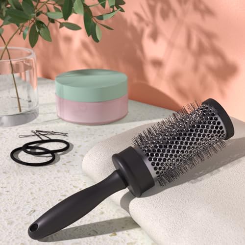 Image of Amazon Basics Round Hair Brush For Faster Blow Drying, Straightening and Volume, For All Hair Types