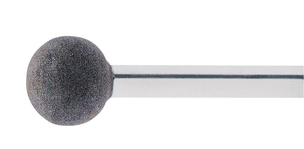 Lukas Erzett P1KU Lot de 20 stylos de polissage en forme de boule 8 x 8 mm Tige 3 mm 8 x 8 x 3 cm
