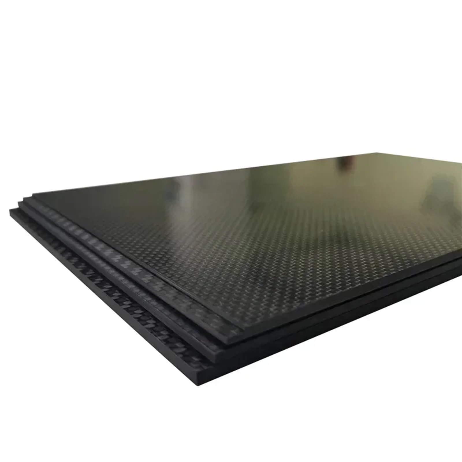 Carbon Platte 1PCS 400x500mm Carbon Faser Platte Blatt Hohe Festigkeit Carbon Board Panel Dicke 1mm 1,5mm 2mm 2,5mm 3,0mm 4mm 5mm 6mm Für Handarbeit, Restaurierung von Teilen(1.0mm Plain Glossy)