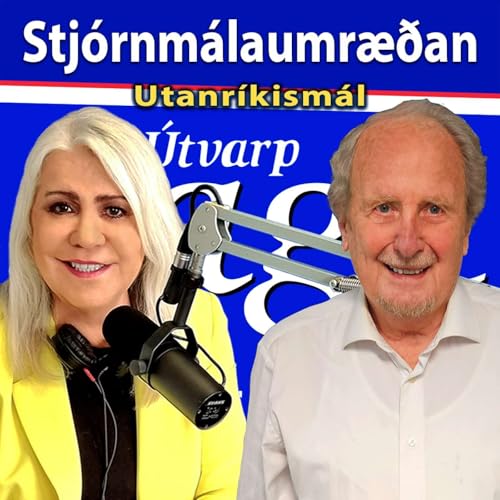 Arn&thorn;r&uacute;&eth;ur Karlsd&oacute;ttir r&aelig;&eth;ir vi&eth; J&oacute;n Baldvin Hannibalsson fyrrverandi utanr&iacute;kisr&aacute;&eth;herra copertina