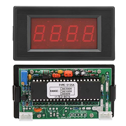 Image of 5135A 3 1 /2 Digit Red LED Digital Volt Voltmeter Panel Meter DC Voltmeter Voltage Meter(DC50V /DC100V /DC200V)
