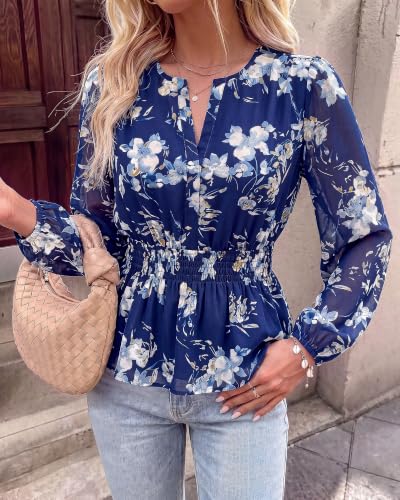  Women Dressy Babydoll Floral Shirt - image 5