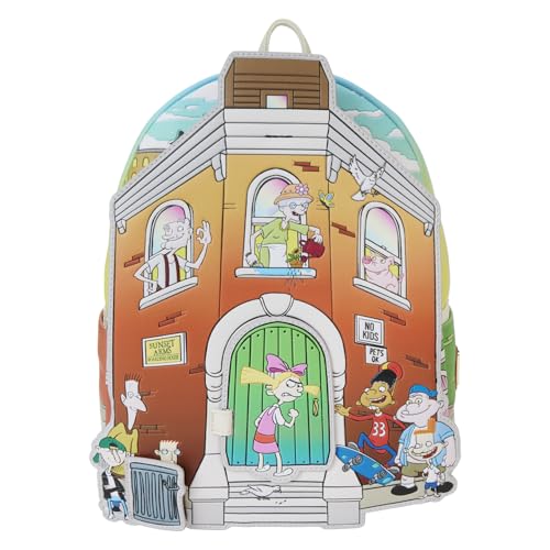 Loungefly Nickelodeon Hey Arnold! Sunset Arms Boarding House Mini Backpack