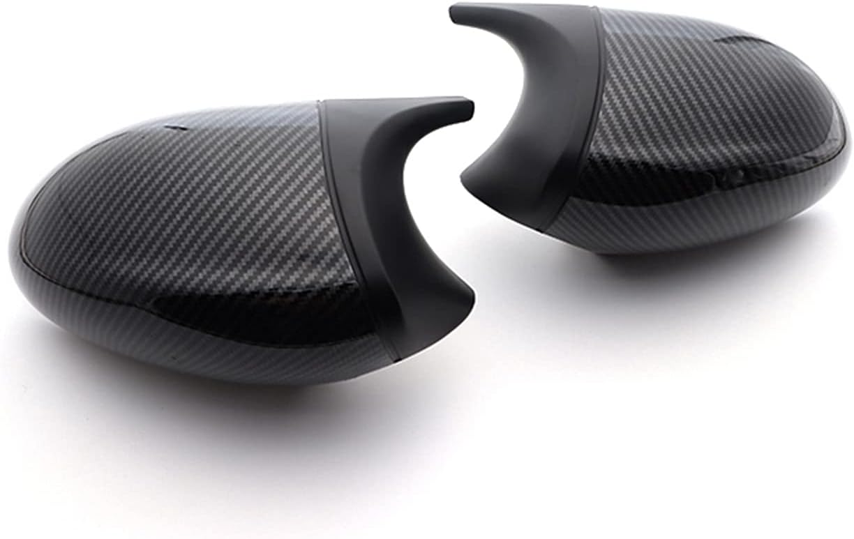 Carbon Side Wing Mirror Cover, For 1 3 Series E82 E88 2007-2009 E90 E87 E91 E93 E81 E92 Black Rear-View Caps Car Mirror Cover
