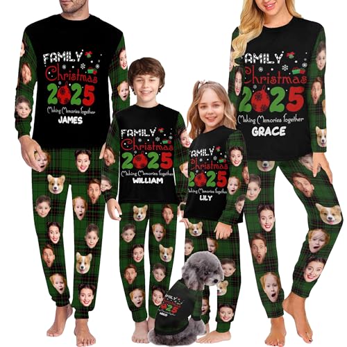 Family Christmas Pajamas Matching Sets Family Xmas Pjs Sleepwear for Adult Kids Dogs - Main Image