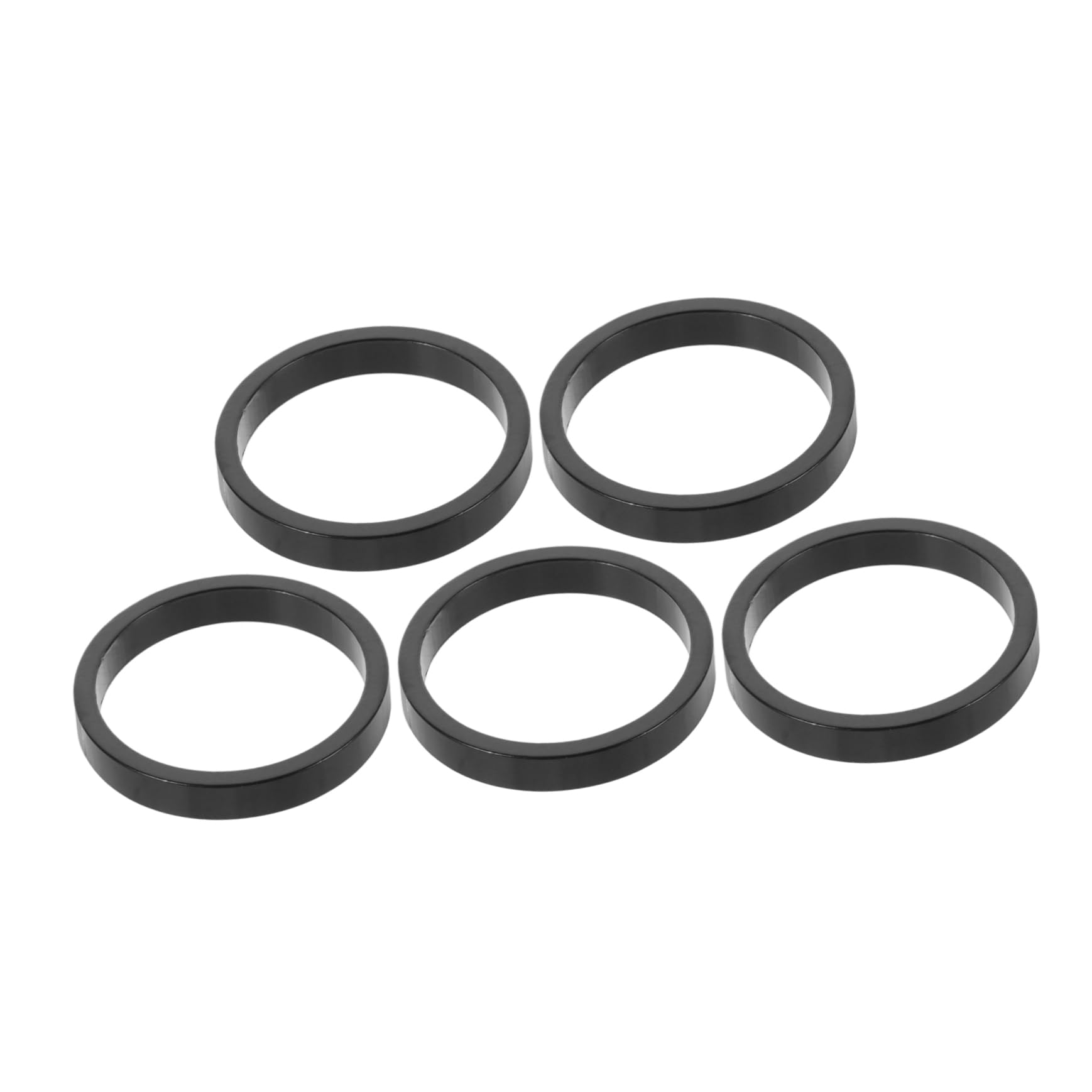 KESYOO 5pcs Aluminum Alloy Bike Fork Headset Spacers 5mm Replacement Stem Spacers for Mountain Bikes Handlebar Shim Accessories