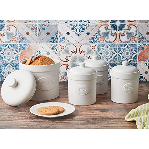 Latas de café y azúcar mate (blanco, café) - Imagen 4