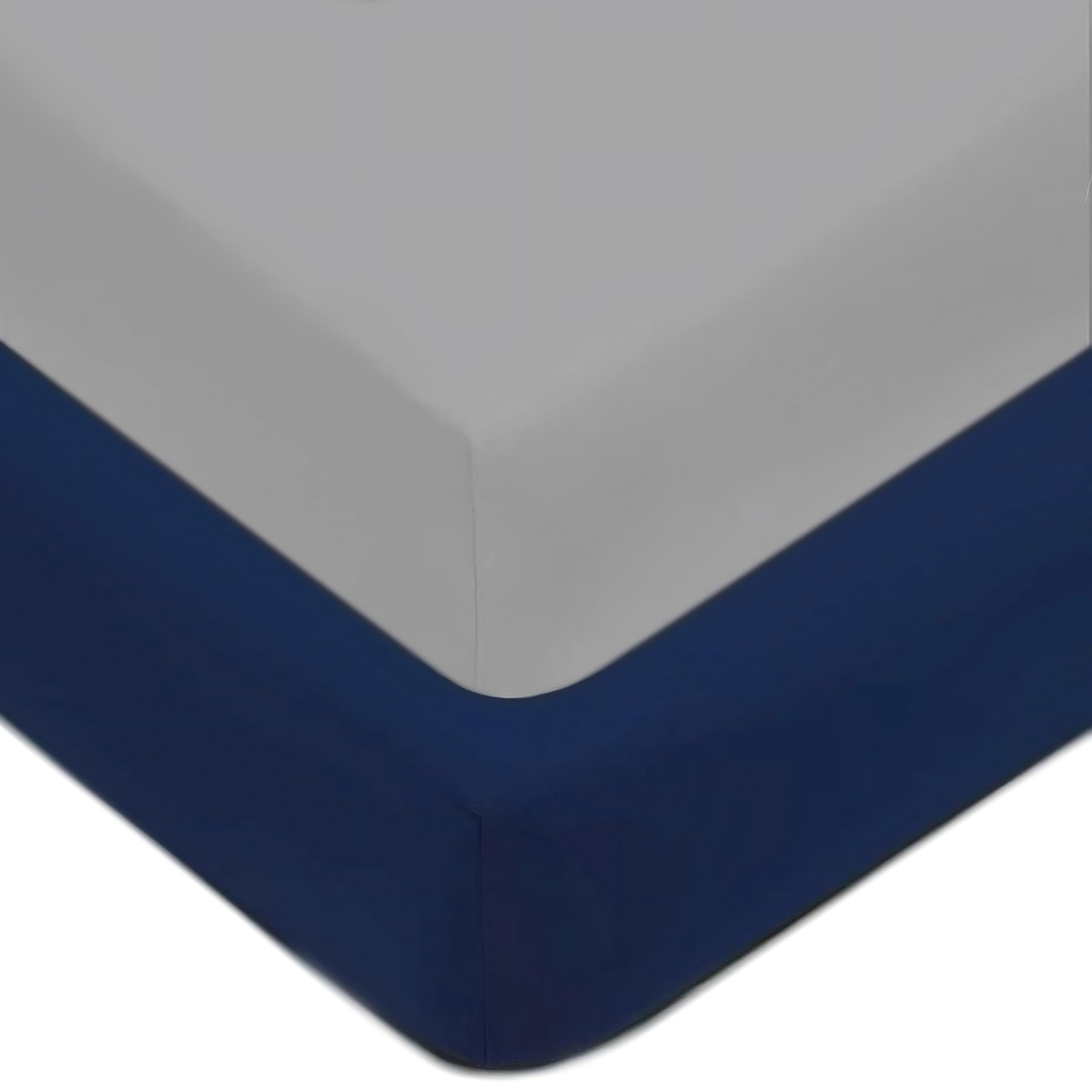 American Baby Company 2 Pack Fitted Crib Sheets 52" x 28" - Ultra Soft Microfiber Crib and Toddler Bed Sheets, Gray/Navy, Neutral for Boys & Girls