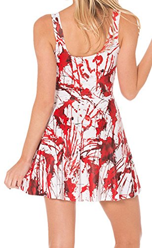 Image of Sister Amy Printed Elastic Sleeveless Shaping Breathable Camisole Skater Dress