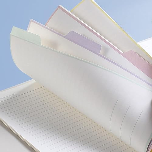 Miniatura 5 de Cuaderno de espiral, cuaderno inteligente con divisores, cuaderno inteligente multimateria, reutilizable, cuaderno de negocios inteligente, 60 hojas