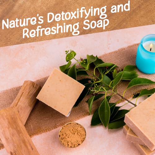 Image of Hand made Solid Premium Sandalwood soap, Luxury Sandalwood soap bar, Cold process natural organic soap - (100 grams)