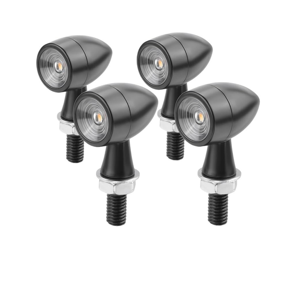 Intermitentes para Motocicleta 4 Unidades Mini Luces LED de Intermitente ámbar Intermitentes luz Intermitente luz LED para Motocicleta.