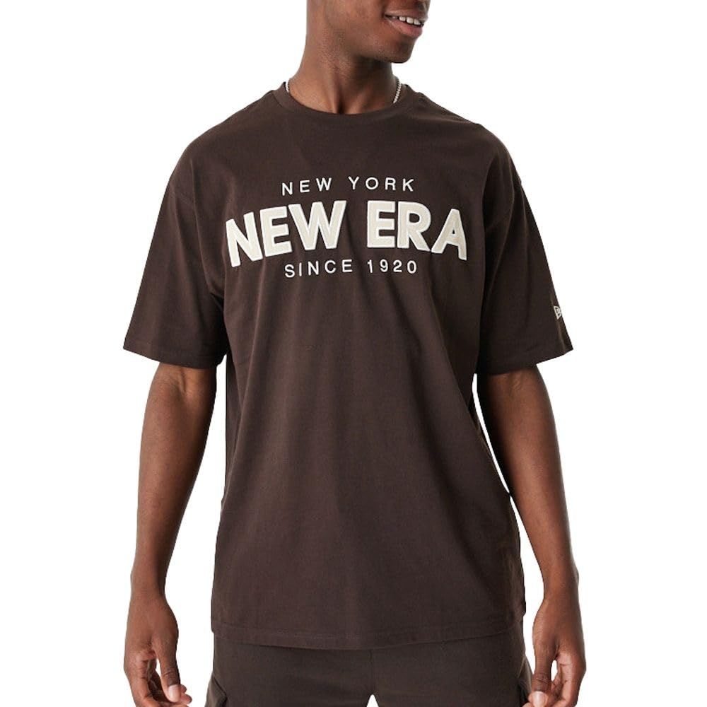 New Era Oversized Shirt - BRAND LOGO brown