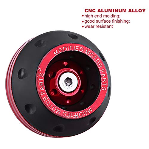 Front Fork Frame Sliders Wheel Crash Protector, Keenso Cnc Aluminum Front Fork Wheel Frame Sliders For Most Motorcycles Motorbikes Moped Scooters (Red) #TOP2