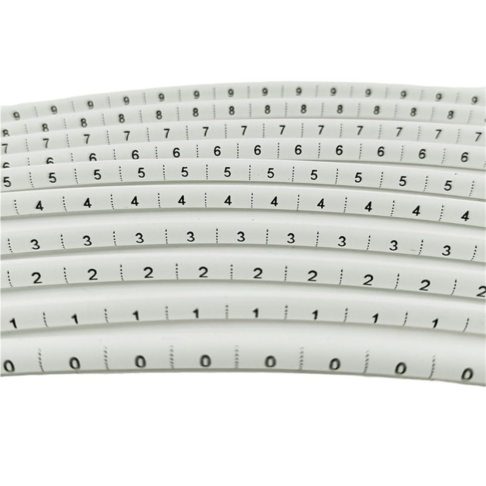 800 marcatori for cavi termorestringenti 2:1 - Guaine in PVC numerate for l'identificazione dei cavi(7.0mm)