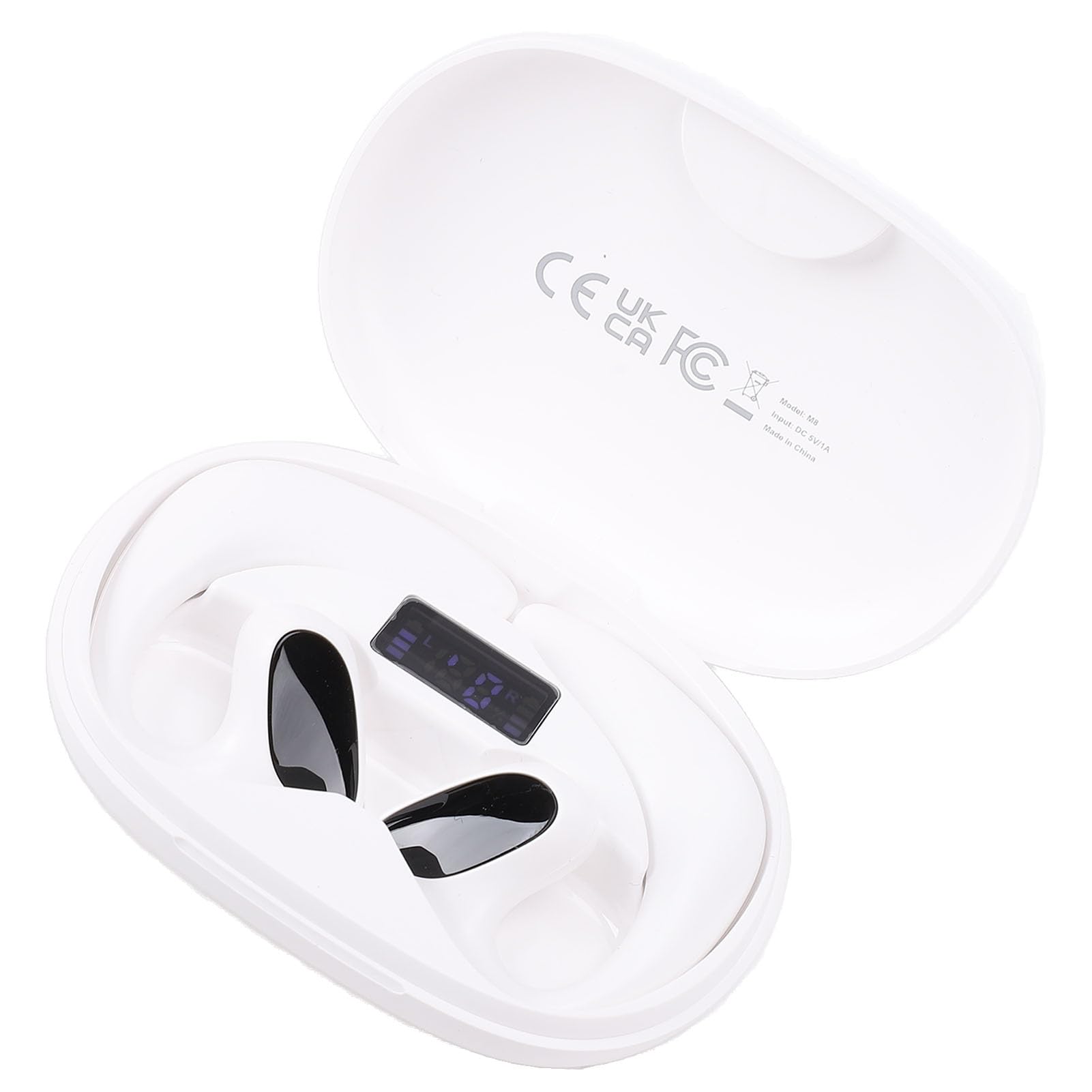 Fabater Auricolari Traduttori Multilingue Wireless con Cancellazione del Rumore per Viaggi D'affari, Chiamate Musicali, Auricolari Wireless per Traduzione AI per Viaggiatori D'affari (WHITE)