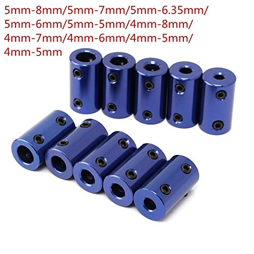 WAAZVXS Coupler 1pc Aluminum Alloy Shaft Connector Coupling Shaft Coupling Rigid (Inner Diameter : 5mm to 5mm)