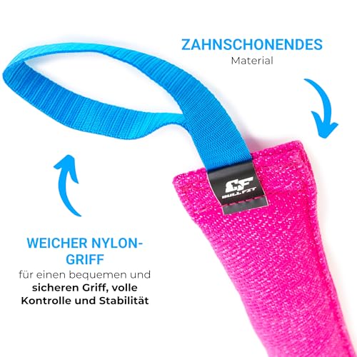 Bull Fit Baumwolle-Nylon Beisswurst für Hunde, 30 cm mit Handschlaufe - Sehr Robustes Hundespielzeug für Training IGP IPO Schutzhund, Hundesport, Tauziehen und Zerrspiele mit Hund