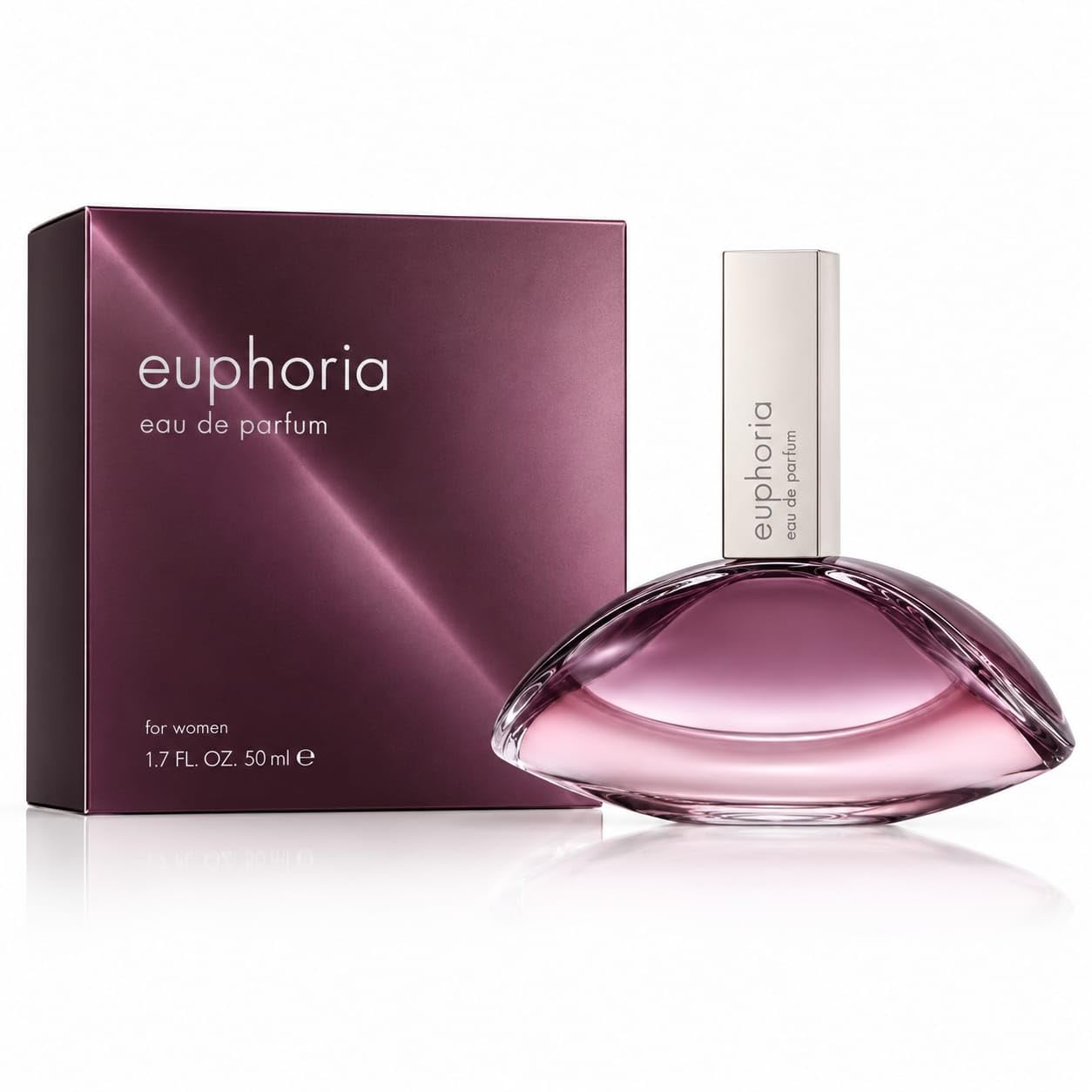 Euphoria Eau de Parfum for Women, 1.7 oz / 50 mL EDP Spray- luxurious Amber Floral Fragrance